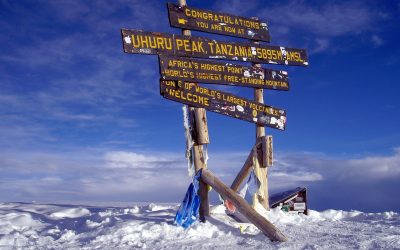 Mount Kilimanjaro Tanzania sunrise view from Machame Route